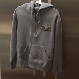 UCLA HALF ZIP HOOD SWEATSHIRT